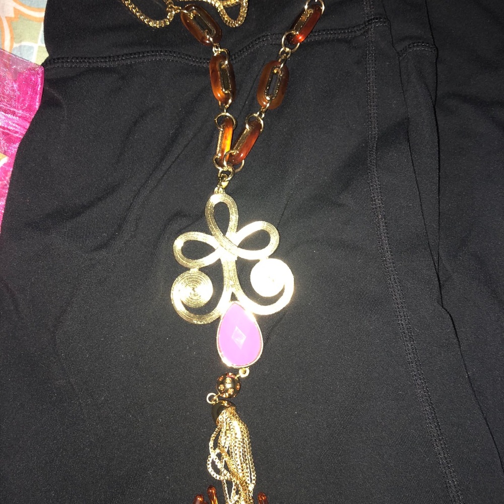 Lilly pulitzer gypsy tassel necklace